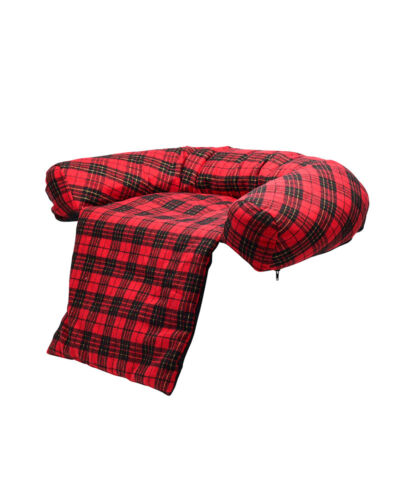 Plaid Comfort Pet Couch Protector Calming Cat Bed