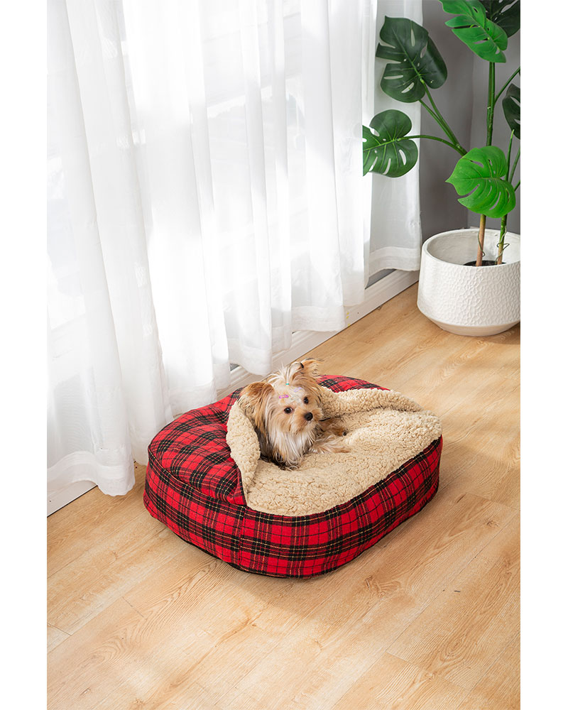 Comfy Hooded Snuggle Dog Bed Hide & Seek Pet Bed