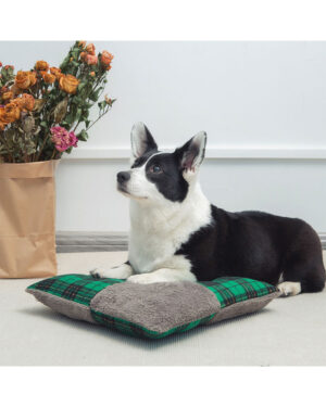 Quilted Square Pet Pillow Dog Sleep Aid